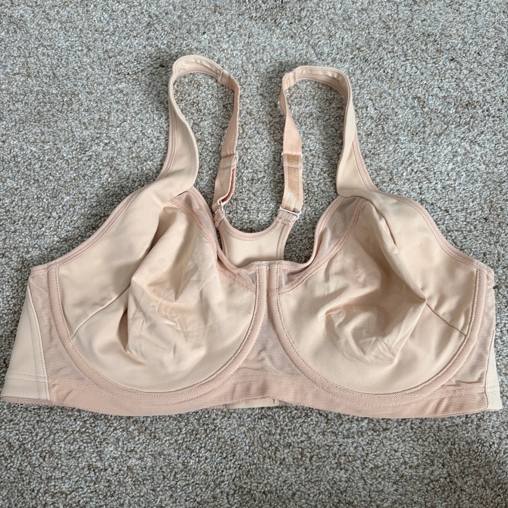 La Isla Sport Bra Nude Racerback Size 38D Workout Sporty